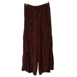 Ashley Taylor One Size Women’s pants split leg flare drawstring waist